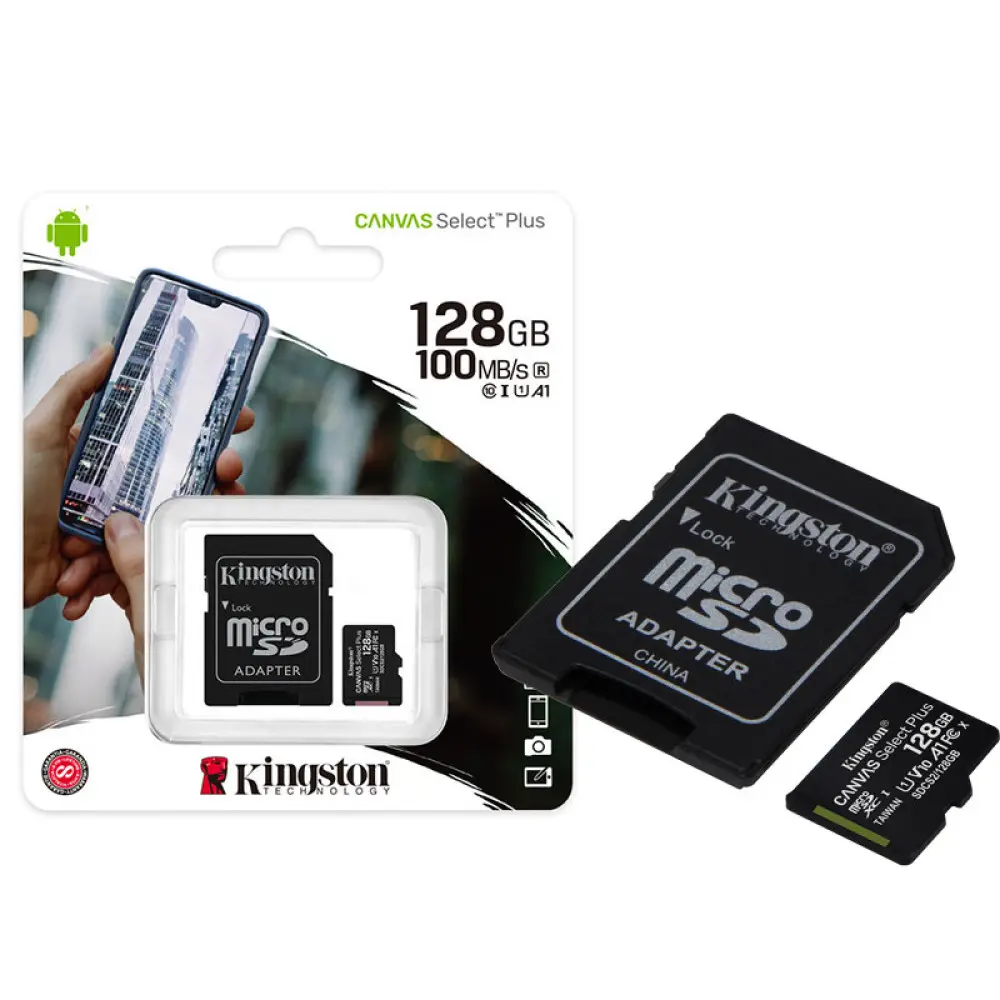 Kingston Canvas Select Plus Microsdxc Uhs-I Card - 100 Mbps